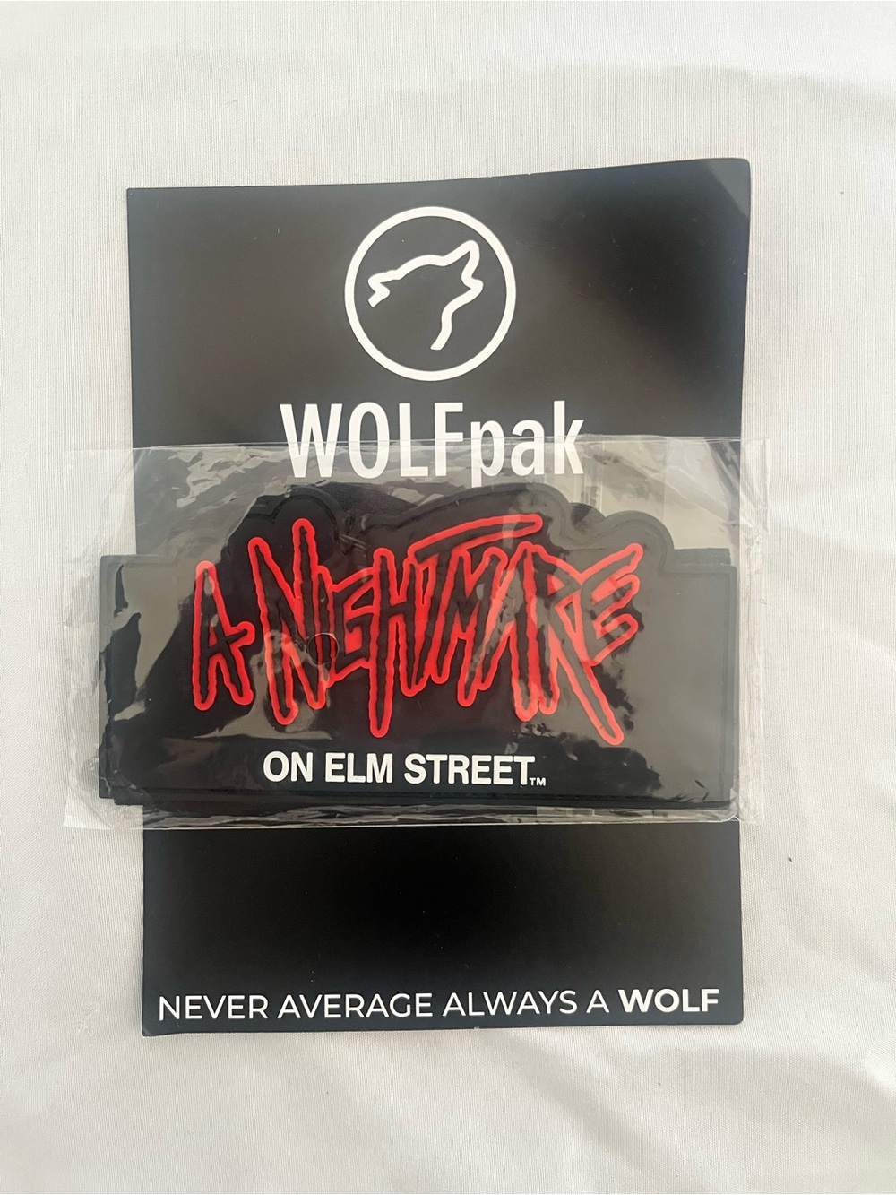 WOLFpak "A Nightmare on Elm Street" Patch - Black & Red